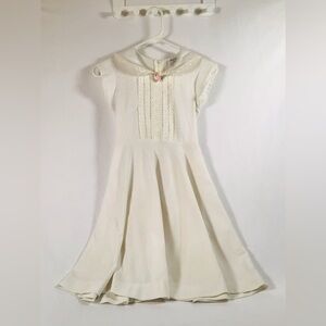 White Vintage Bryan Ruffle Child’s Dress